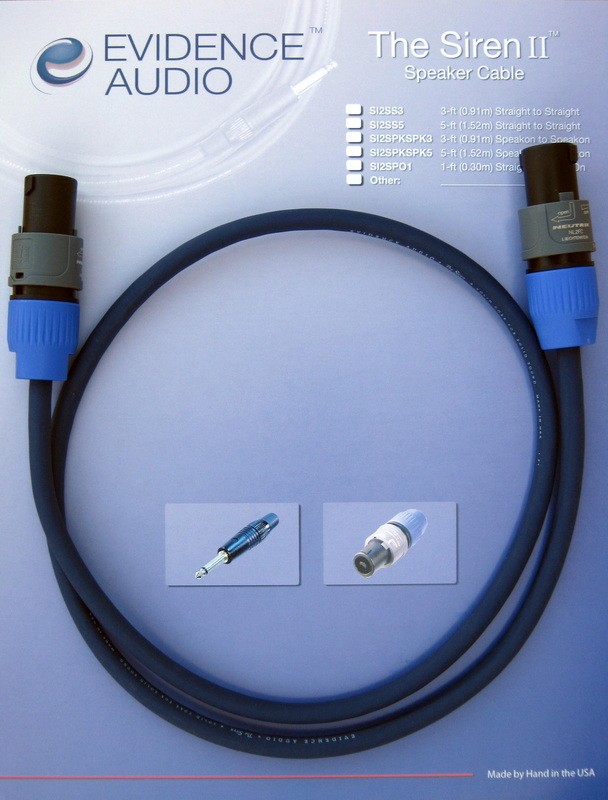 Evidence Audio Siren II Connecting Cable 1m SS